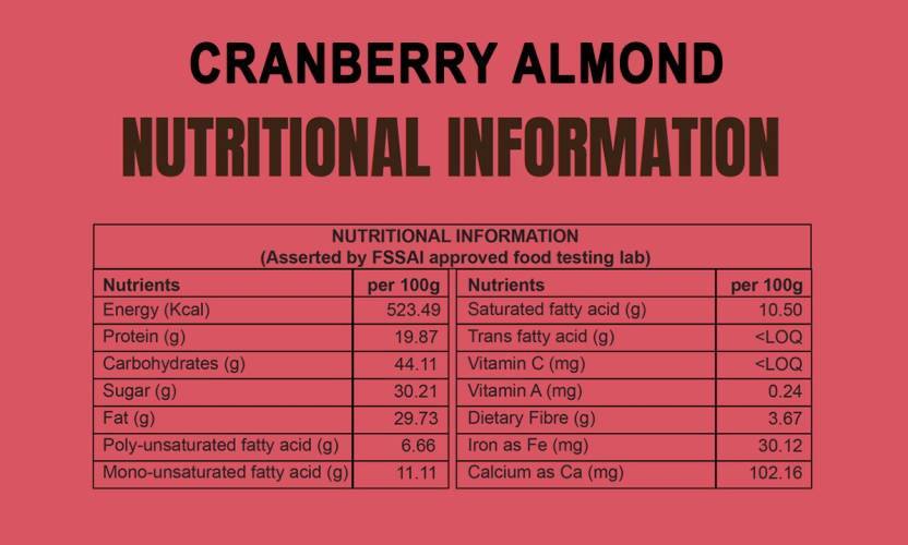 Happy Bar – Date Almond & Cranberry Energy Bar | Healthy Snack