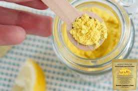 Parijata Herbs Lemon Peel Powder for skin brightening and care.