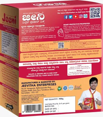 Jeeni Millet Traditional Mix Adult – 900 Gm | 100% Pure & Nutritious SUTRA