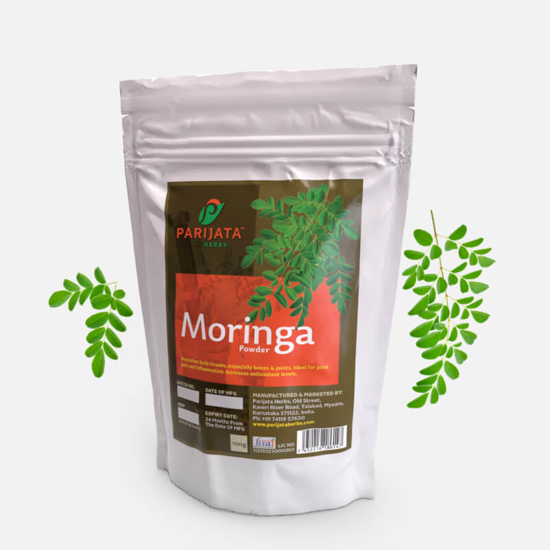 Parijata Herbs Moringa Leaf Powder | Superfood for Energy & Immunity