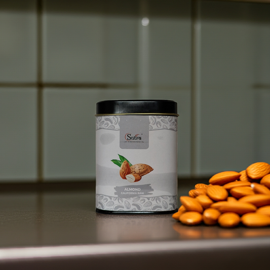 Sutra Premium Almonds – 100% Natural | Airtight Tin Pack