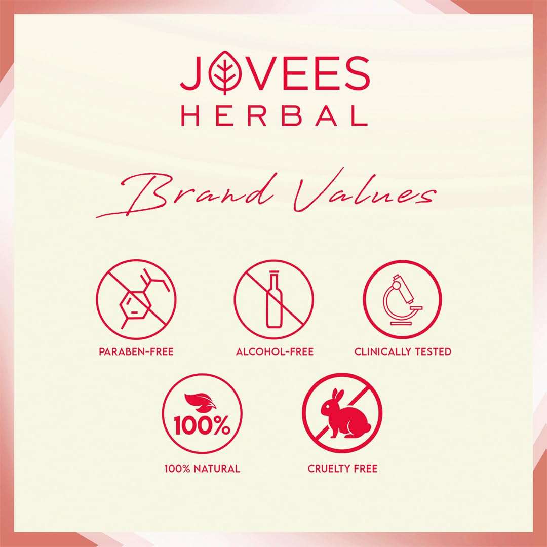 Jovees Strawberry Face Wash for acne and pimples, enriched with natural strawberry oil, paraben-free, alcohol-free, clinically tested, 100% natural, cruelty-free.