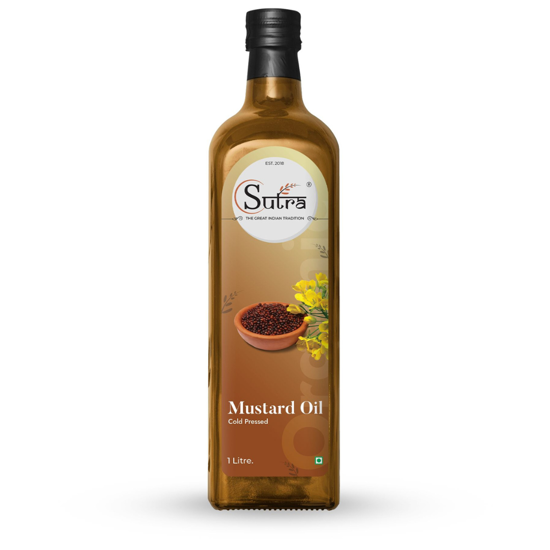 🌼 Mustard Oil – Kachi Ghani Cold Pressed (Sarson Ka Tel)