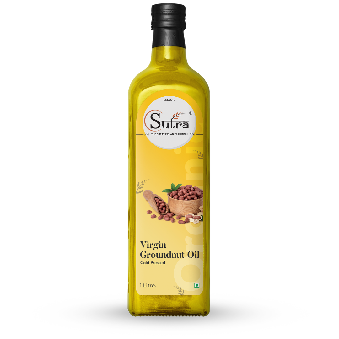 Virgin Groundnut Oil Extracted Using Wooden Chekku