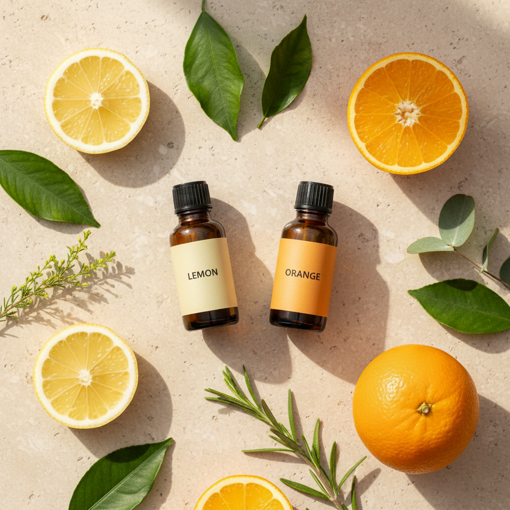 Lemon and Orange Essential Oils
