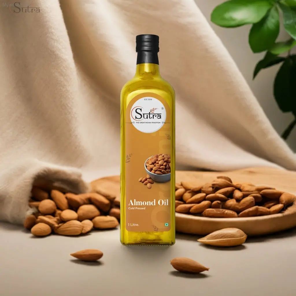 Pressed Purity Almond Oil – Cold Pressed & 100% Pure by Sutrakart