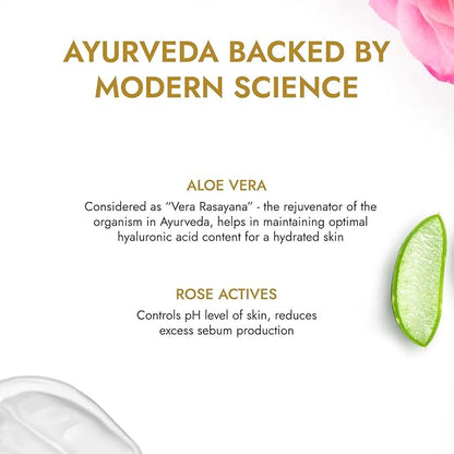 Aloe vera & rose combo on spa background