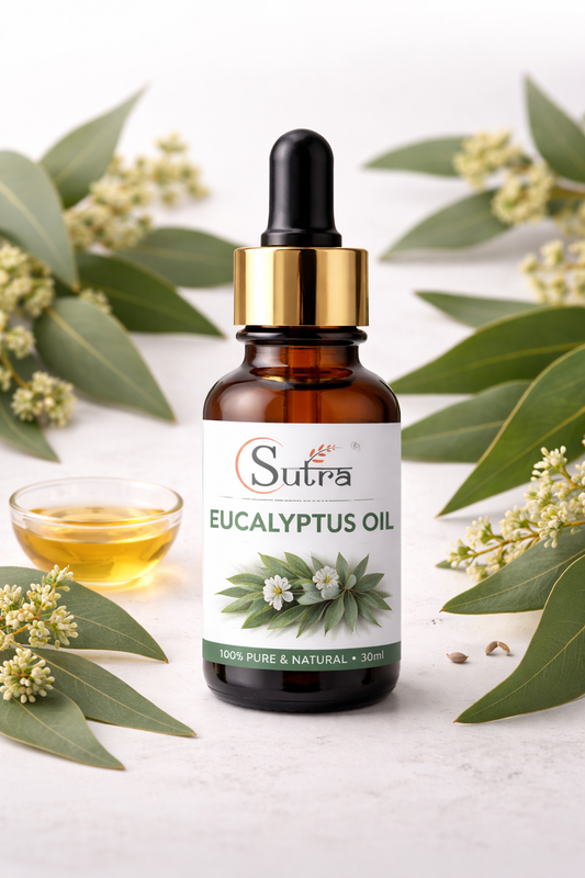 Eucalyptus Essential Oil (ನೀಲಗಿರಿ ಎಣ್ಣೆ) By Sutra - 30ml