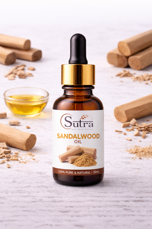 Sandalwood Essential Oil | Pure Natural Oil for Skin Care & Aromatherapy | Sutra
