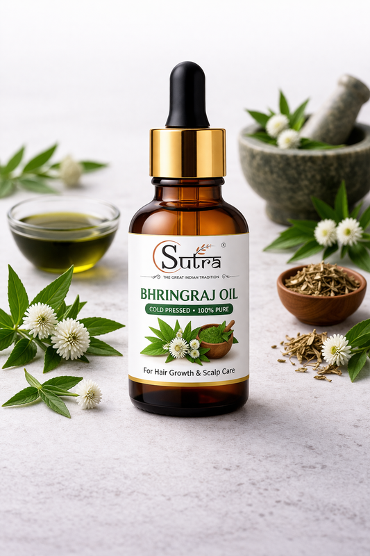 Bhringraj Hair Oil | Cold Pressed Pure Oil for Strong & Healthy Hair | Sutra