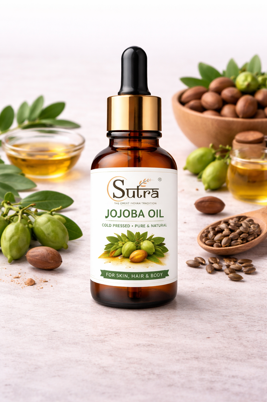 Jojoba Oil | Pure Natural Oil for Skin Hydration & Hair Care | Sutra
