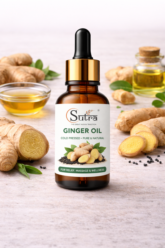 Ginger Essential Oil | Pure Natural Oil for Massage & Wellness | Sutra