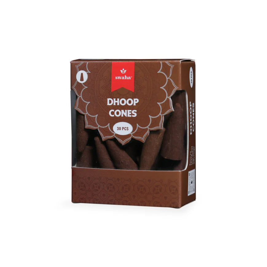 Close-up of Swaha Natural Dhoop Cones
