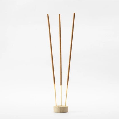 Close-up of White Sage Sticks on Wooden Background