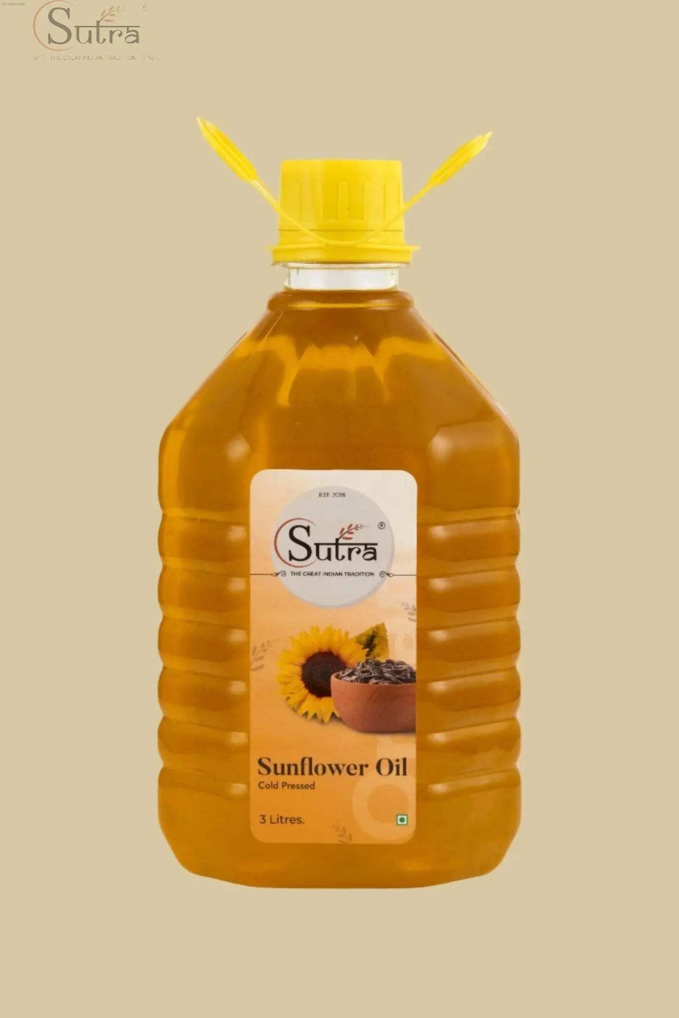 3L Cold Pressed Sunflower Oil – Best Oil for Deep Frying & Indian Recipes