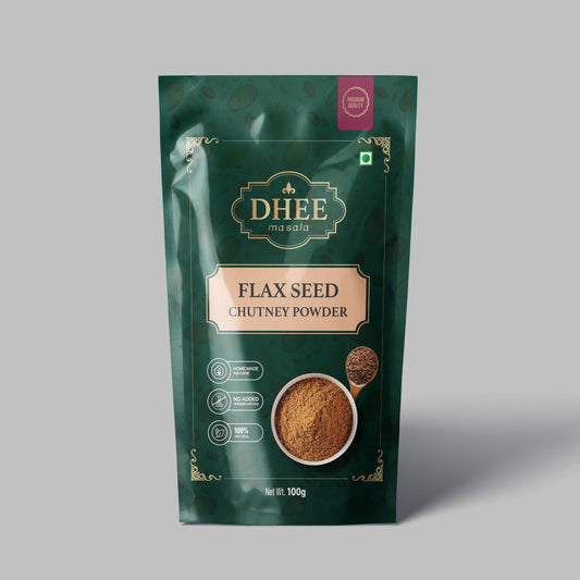 Flaxseeds Chutney Powder 100g pouch – front view