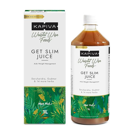 Get Slim Juice bottle with active lifestyle background