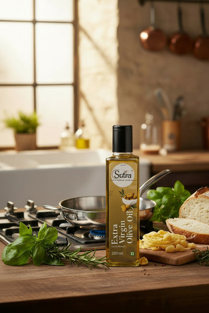 Glass Bottle Olive Oil from Mediterranean Olives