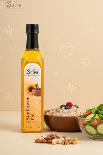 Healthy Sunflower Cooking Oil Cold Pressed