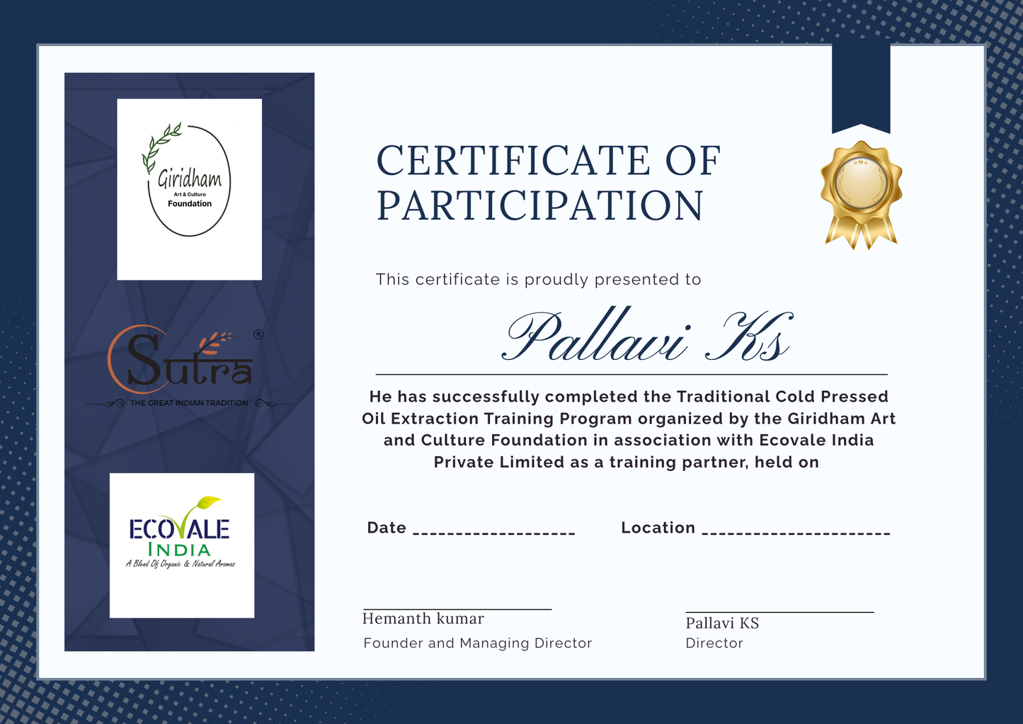 Training & Entrepreneurship