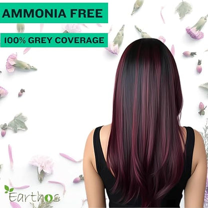Herbal Burgundy Hair Dye – Earthos 60g by Sutrakart