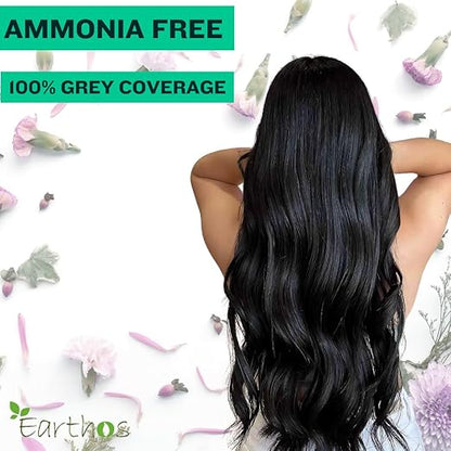 Herbal Hair Dye Natural Black by Earthos on Sutrakart