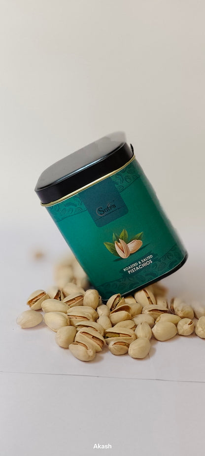 Sutra Pistachios Roasted & Salted in Tin | Premium Crunchy Pista | Healthy Protein Snack | 75g