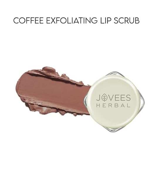 Jovees Coffee Exfoliating Lip Scrub, reduces pigmentation, softens lips, Sutrakart.