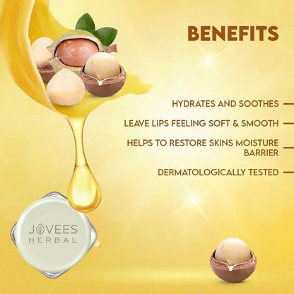 Jovees Herbal Shea Butter Healing Lip Balm; hydrates, heals, soothes lips; enriched with natural shea butter.