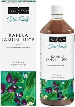 Image of Karela and Jamun fruits