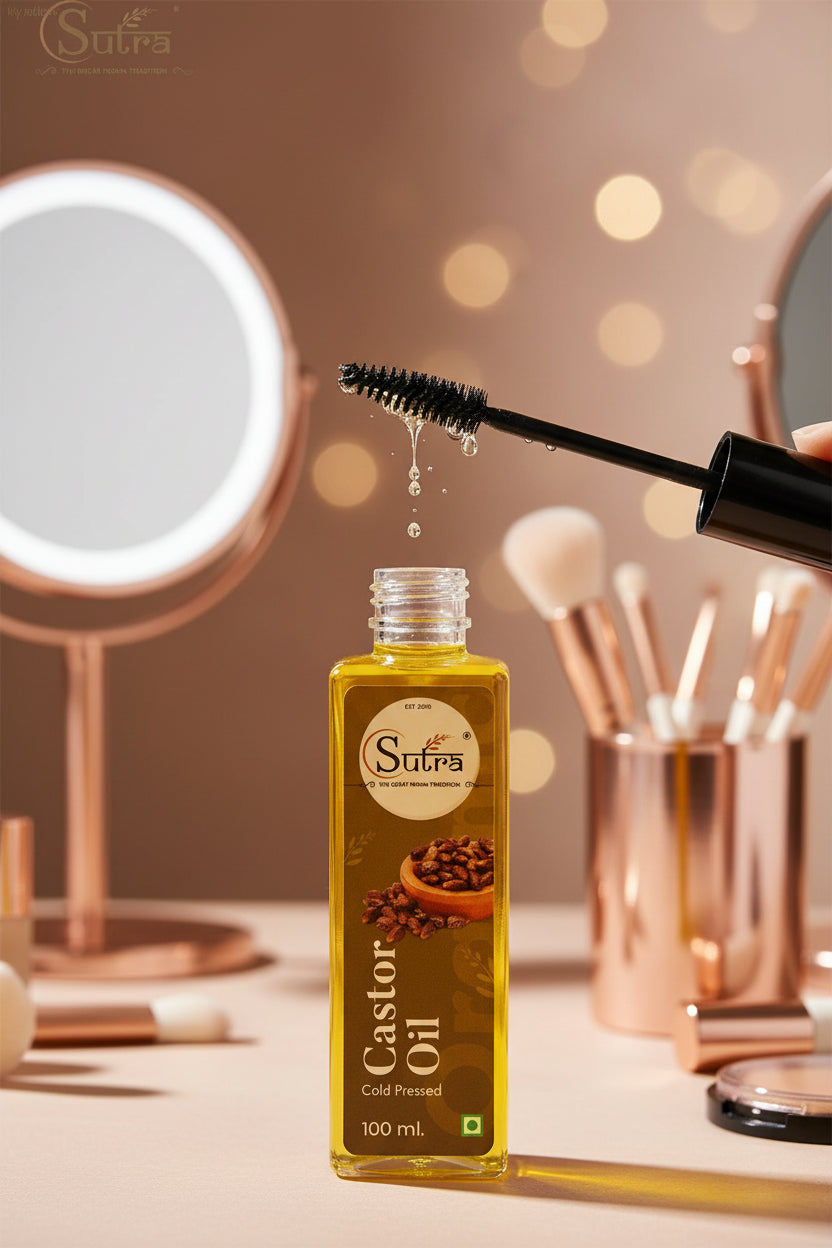 Golden Yellow Castor Oil for Hair and Skin