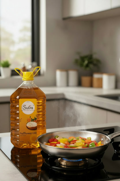 Natural Safflower Oil for Indian Food and Salads
