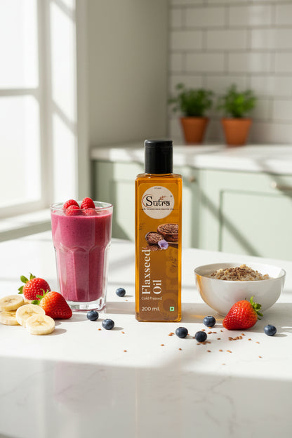 Omega-3 Rich Wooden Chekku Flaxseed Oil