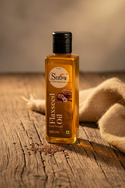 Pure Cold Pressed Flaxseed Oil for Skin and Hair