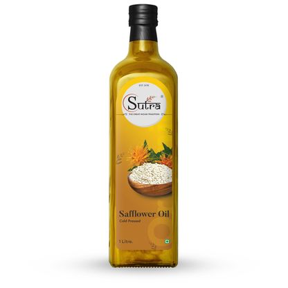 Wooden Cold Pressed Safflower Oil – Pure & Light Cooking Oil