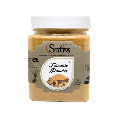 Sutra Premium Turmeric Powder – Pure, Natural Haldi Powder, High in Curcumin