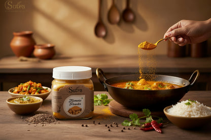 Sutra Premium Turmeric Powder (ಅರಿಶಿನ) Arishina PudiTurmeric Powder