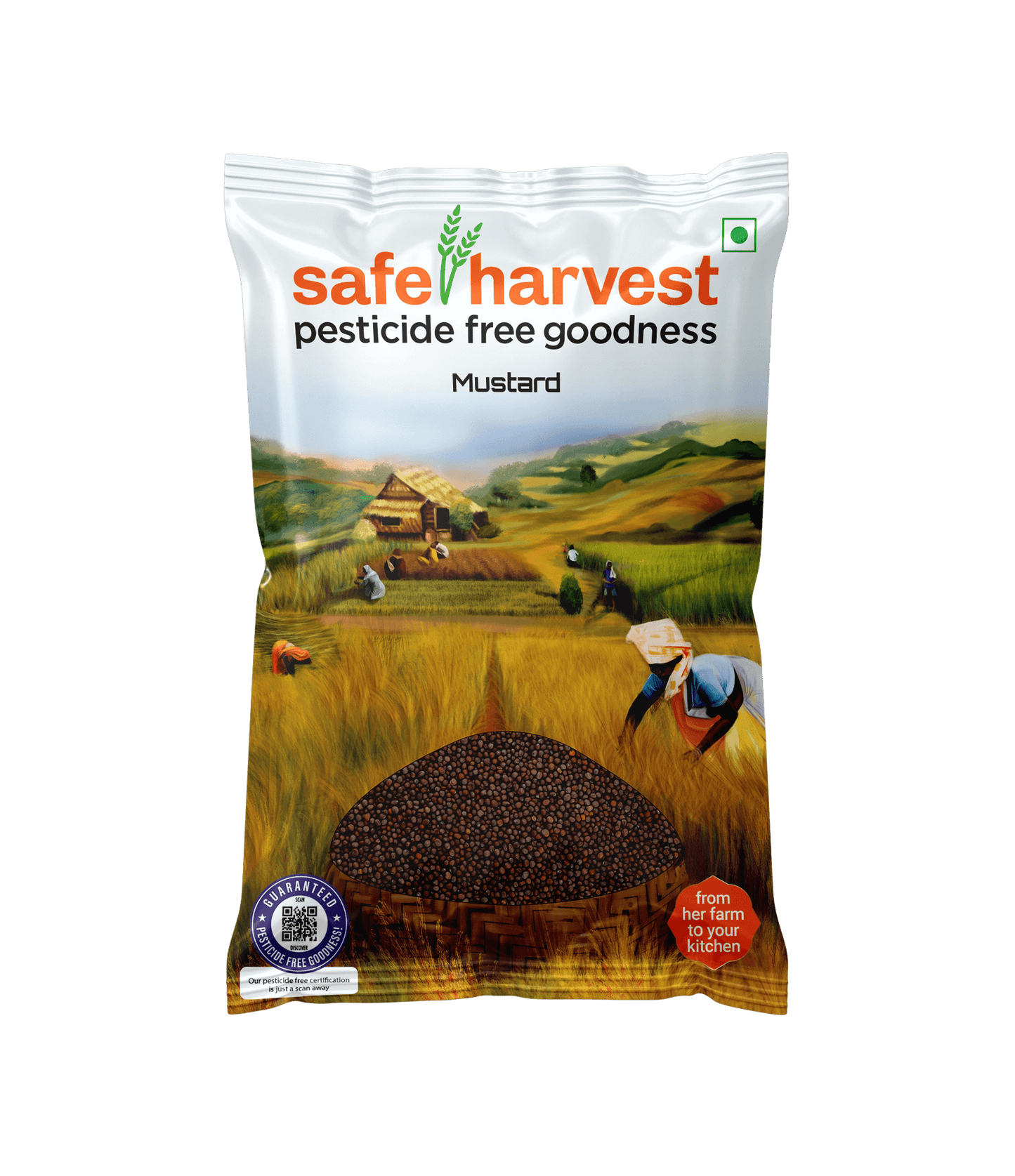 Safe Harvest Mustard 100g Pack Front