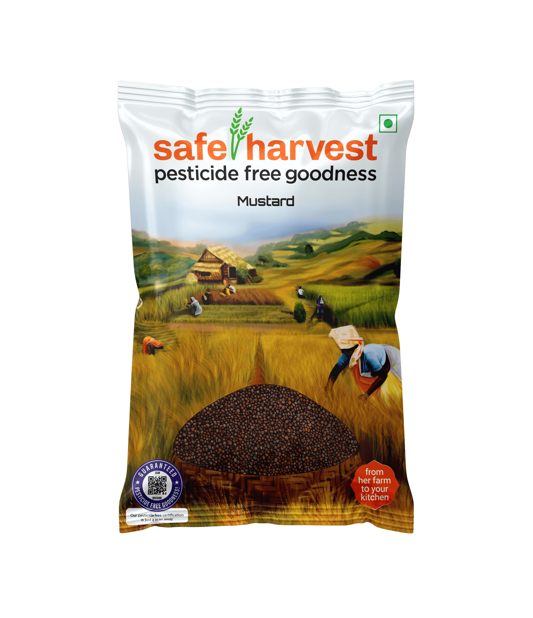 Safe Harvest Mustard 100g Pack Front
