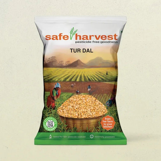 Safe Harvest Pesticide Free Tur Dal 500g Packaging