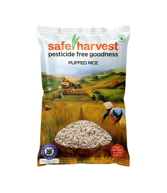 Safe Harvest Puffed Rice 200g pack – pesticide-free murmura 