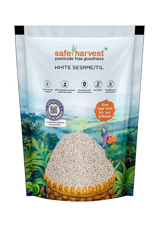 Safe Harvest White Sesame Til 200g front pack 