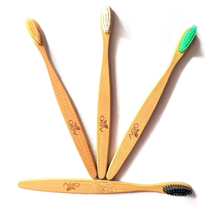 Soft bristles of AEV Nature Bamboo Toothbrush