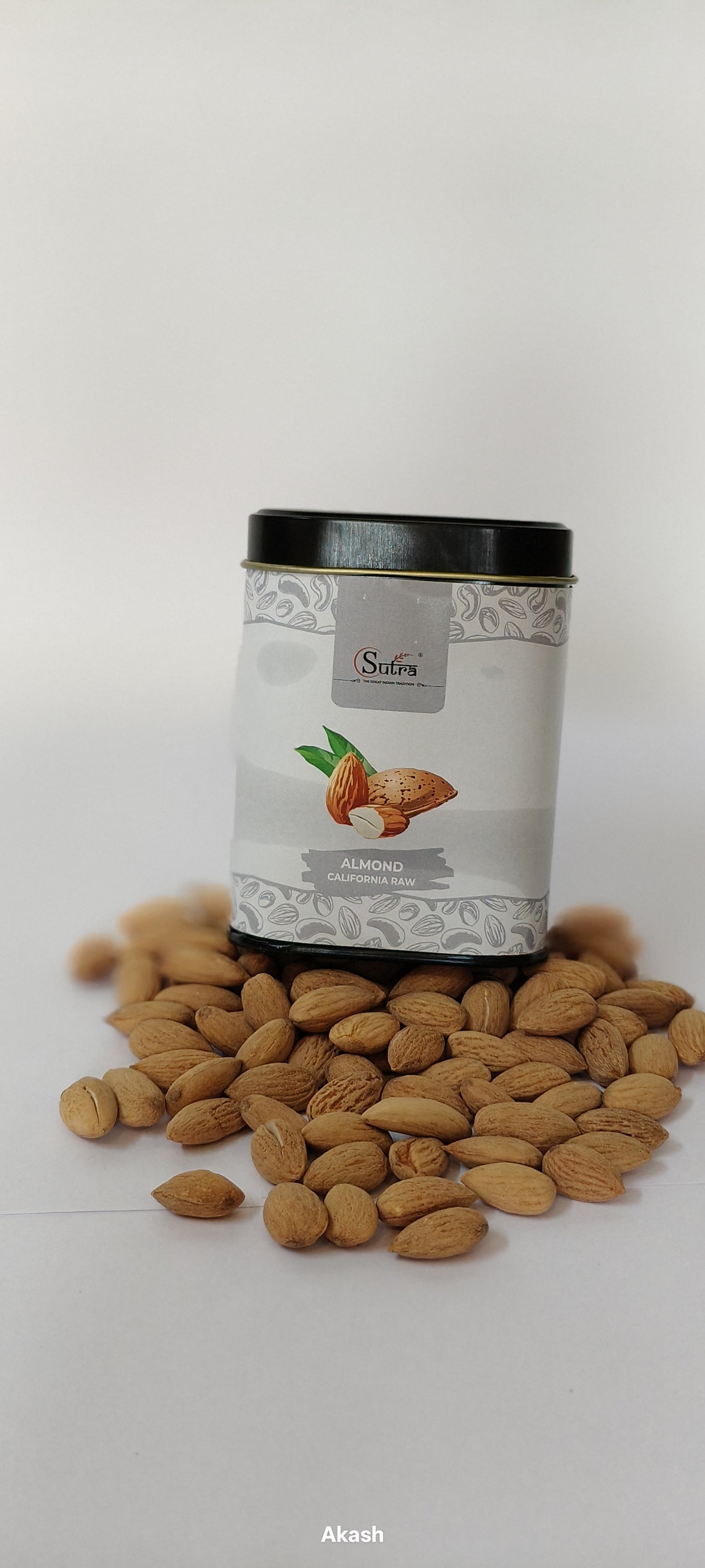 Sutra Premium Almonds – 100% Natural | Airtight Tin Pack