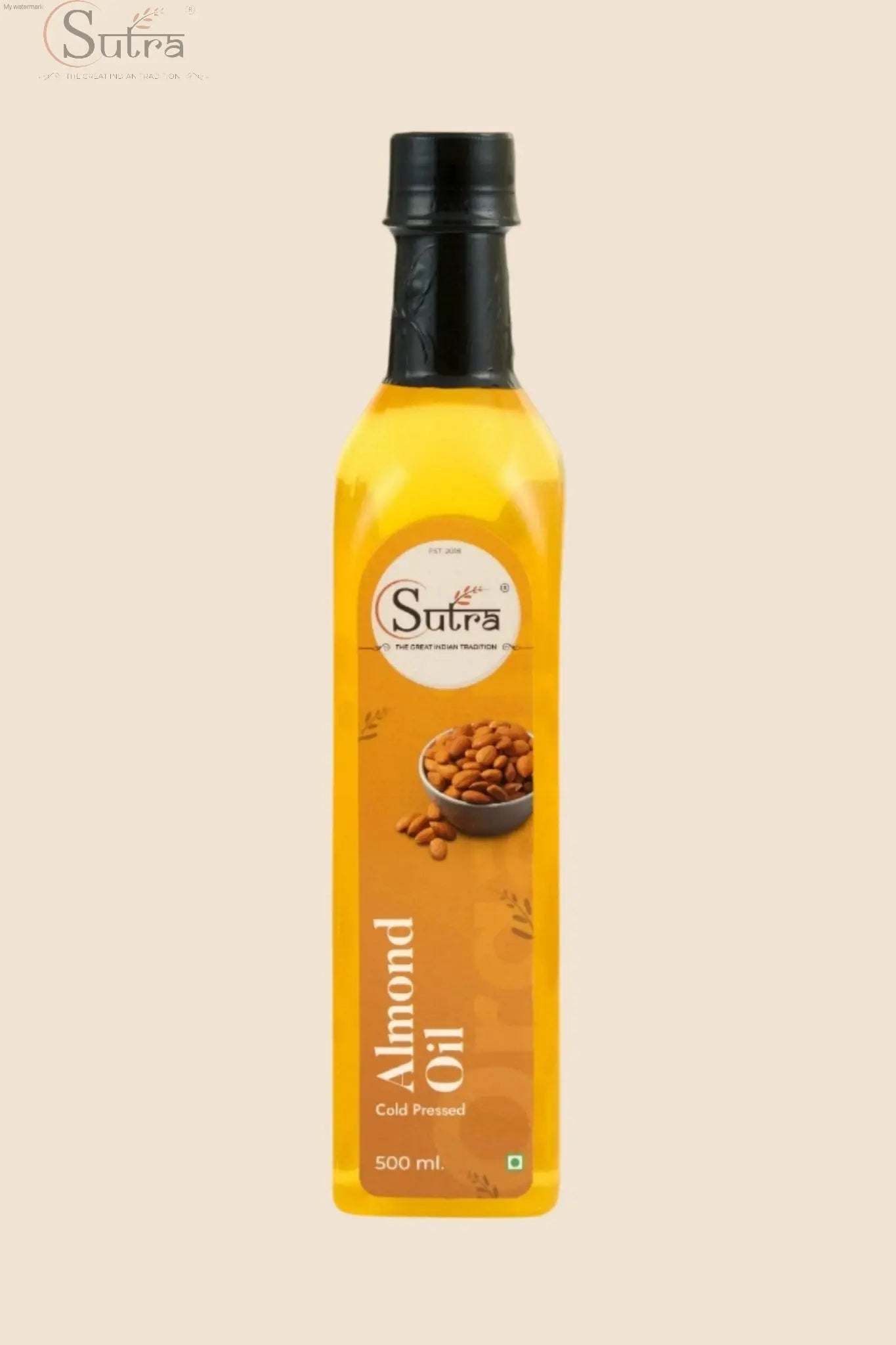 Sutrakart Cold Pressed Almond Oil Bottle