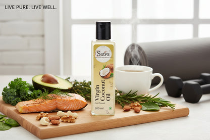 Sutrakart Pure Cold Pressed Coconut Oil for Cooking