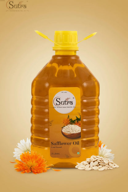Sutrakart Wood Pressed Safflower Cooking Oil
