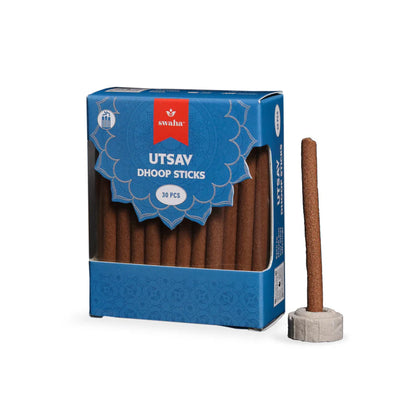 Swaha Utsav Dhoop Sticks - 30 Pcs Pack-1 by Sutrakart