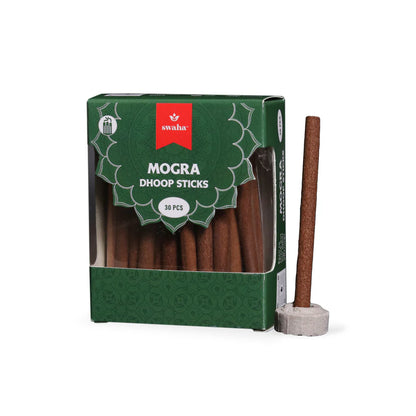 Swaha Mogra Dhoop Sticks by Sutrakart – 30 Pcs Front View