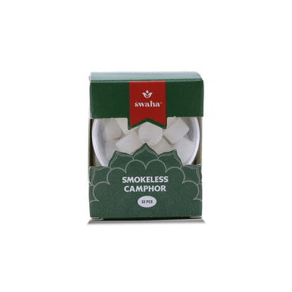 Swaha Smokeless Camphor in Pooja Thali